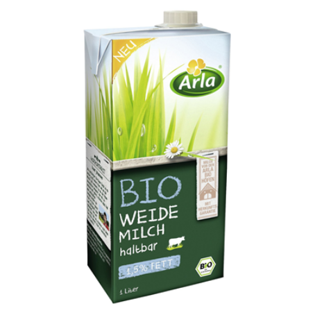 Arla Bio H-Weidenmilch 1,5 % Fett (12 x 1,00 Liter)